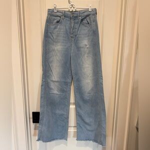Veronica Beard Light Blue Wide Leg Jeans
